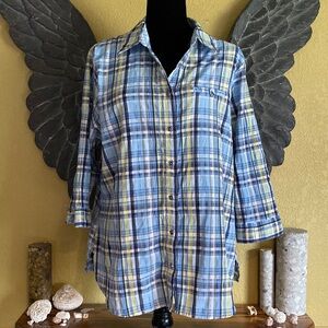 Allison Daley Plaid Button Up Shirt